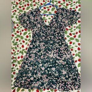 Xhilaration Dark Floral Maxi Dress